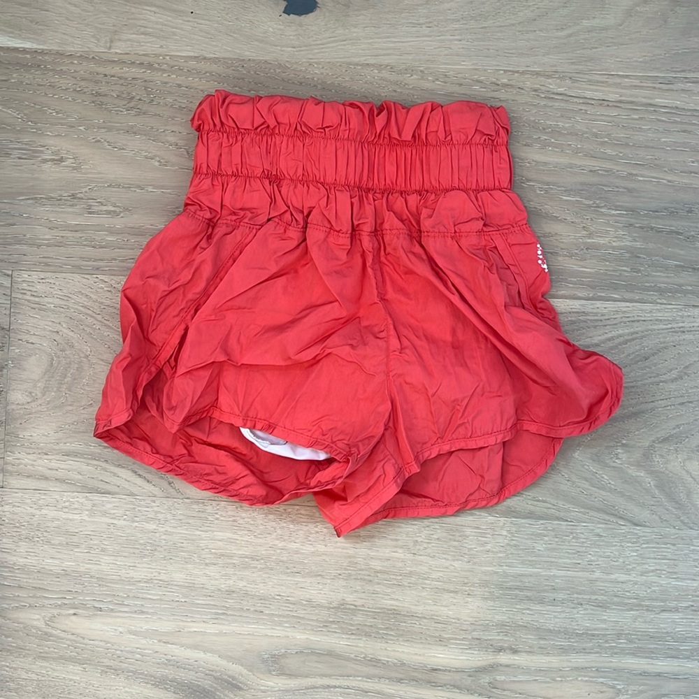 free people movement way home shorts red women’s size xs